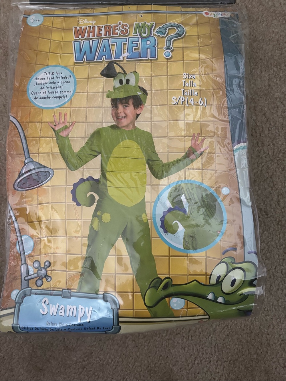 Where's My Water? Swampy Deluxe Child Costume Size 4-6